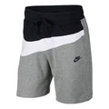 NikeSak As M Nsw Hbr Colorblock Large Logo Splicing Elastic Waistband Sports Shorts Gray AR3162-091