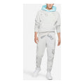 Men's Air Jordan Printing Logo Fleece Drawstring Lacing Sports Pants/Trousers/Joggers Gray DO2502-097