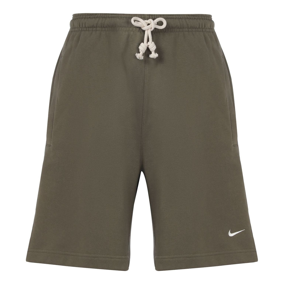 Nike SS22 Solid Color Drawstring Lacing Basketball Shorts Olive Green DQ5713-222