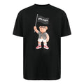 Men's PALM ANGELS SS21 Bear Cartoon Printing Round Neck Short Sleeve Black PMAA001S21JER0191001