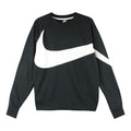 Nike BIG SWOOSH Large Logo Round Neck Pullover Black AR3089-012