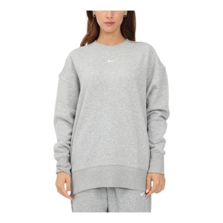(WMNS) Nike Phoenix Fleece Crewneck Swaetshirt 'Grey' DQ5733-063