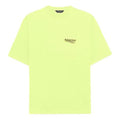 Men's Balenciaga Logo Printing Short Sleeve Yellow 641675TJVF77110
