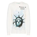 Off-White Statue of Liberty T-Shirt 'Black White Blue' OMAB001E181850150210
