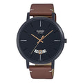 CASIO Quartz Waterproof Mens Black Analog MTP-B100BL-1EV