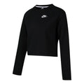 (WMNS) Nike Sportswear Tech Fleece Short Round Neck Pullover Black Hoodie BV3452-010