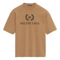 Balenciaga BB Pattern Printing Short Sleeve Unisex Khaki 578139TEV529610