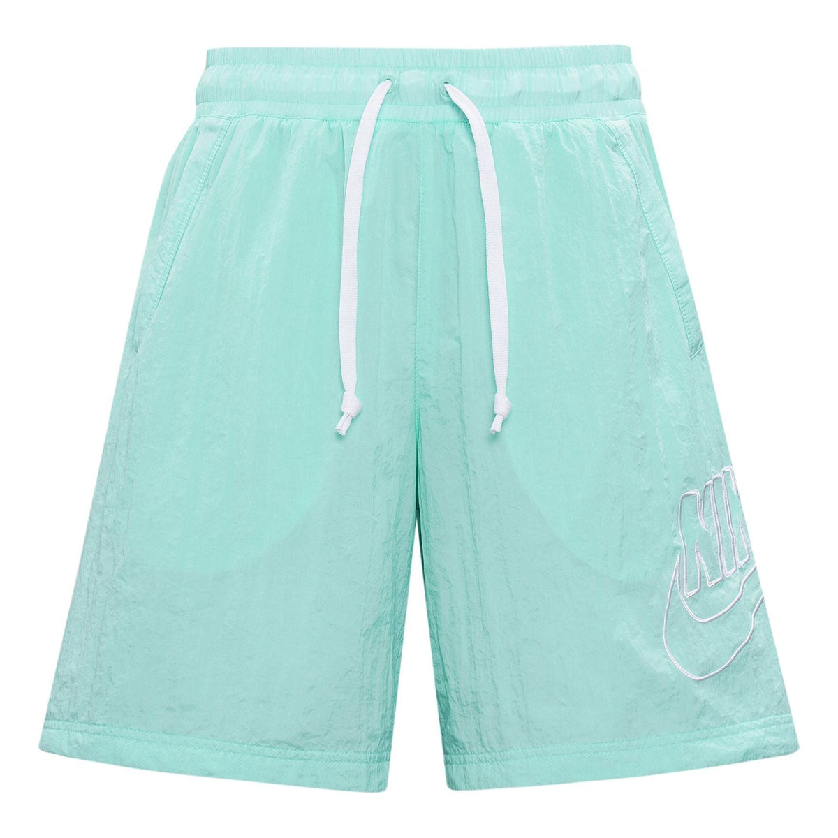 Nike Sportswear Alumni Logo Embroidered Woven Training Sports Shorts Mint Green DB3811-382