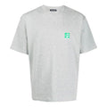 Men's Balenciaga Chest Logo Printing Short Sleeve Gray 594579THV631300