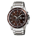 CASIO EDIFICESeries Men'ses Red/Silver Strap Mens Silver Analog EFR-526D-5A