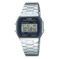 CASIO Quartz Waterproof Unisex Mens Silver Digital A164WA-1