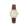 CASIO Quartz Waterproof Brown Analog LTP-V004GL-7AUDF