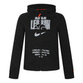 (GS) Nike Breathable Athleisure Casual Sports Hooded Long Sleeves Zipper Jacket Boy Girls Black BV4391-010