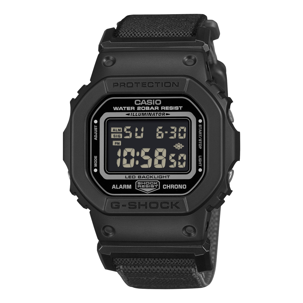 CASIO G-Shock 5600 Series Digital 'Black' DW-5600MNC-1