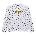 Drew House SS21 Secret ls Tee polka dots Alphabet Long Sleeves Unisex White DR-SS21-32
