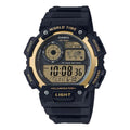 CASIO Waterproof Quartz Sports Mens Black/Gold Digital AE-1400WH-9A