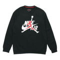 Men's Jordan Air Flying Man Printing Knit Round Neck Pullover Black BV6007-010