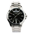CASIO Waterproof Stainless Steel Men Mens Black Analog MTP-1381D-1A