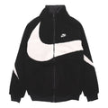 Nike Big Swoosh Large Logo lamb's wool Stay Warm Stand Collar Jacket Black White DH2474-011