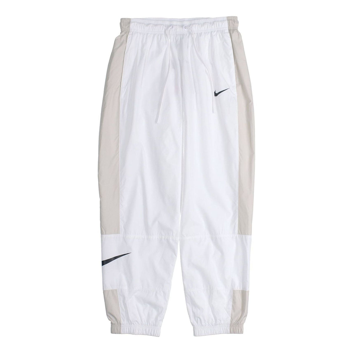 (WMNS) Nike Nsw Stmnt Wvns Pant Running Training Colorblock Knit Sports Pants/Trousers/Joggers Autumn White DC0041-100