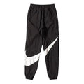 Nike Big Swoosh SportsWear Woven Long Pants Sports Pants US Edition Black AR9894-010