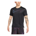 Men's Nike Large Logo Sports Training Breathable Quick Dry Round Neck Short Sleeve Black T-Shirt DM4812-010