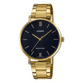 CASIO Quartz Waterproof Black Watch Dial Black Analog LTP-VT01G-1B