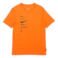 Nike Sportswear Swoosh Club Printing Alphabet Sports Round Neck Short Sleeve Orange DJ5374-801