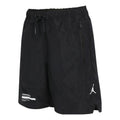 Air Jordan Solid Color Lacing Straight Sports Shorts Black DM9981-010