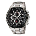 CASIO EDIFICE Classical Sports Waterproof Quartz Silver/ Mens Black Analog EF-539D-1A