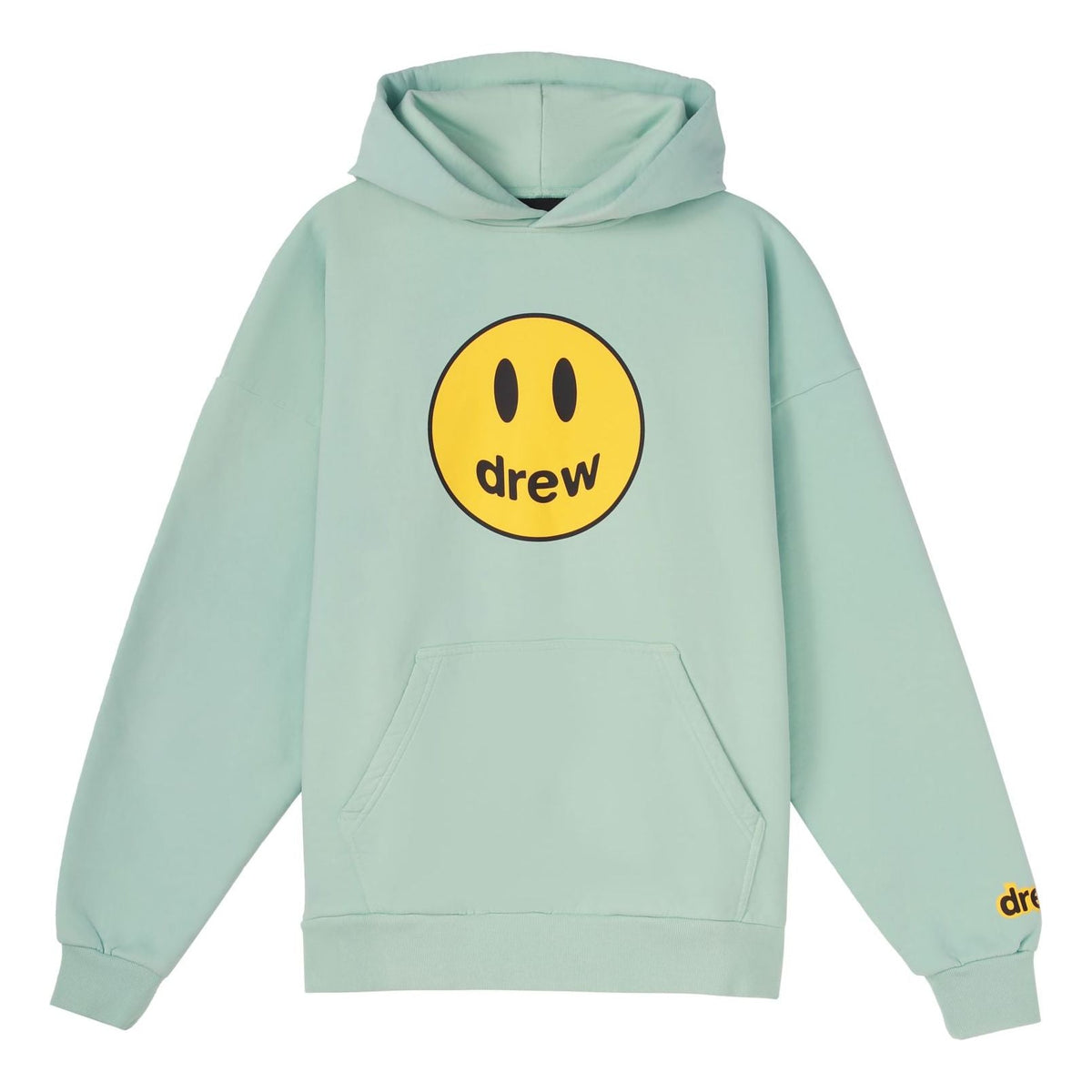 Drew House Mascot Smiling Face hooded Fleece Lined Unisex Mint Green DR-SS20-004