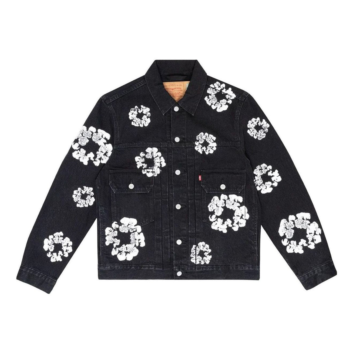 Denim Tears Denim Tears Type II All Over Wreath Jacket 'Black' 802-0006-30