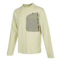 Men's Air Jordan Splicing Pocket Reflective Printing Round Neck Pullover Light Green T-Shirt DN2050-371