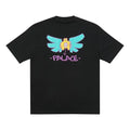 PALACE x Slap Magazine Crossover Angel Cartoon Funny Pattern Printing Short Sleeve Black T-Shirt P20TS255