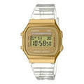 CASIO Digital 'Clear Gold' A168XESG-9A