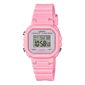 CASIO Minimalistic Temperament Small Cube Waterproof Led Lights Resin Strap Waterproof Watch Pink Digital LA-20WH-4A1