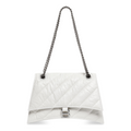 (WMNS) Balenciaga Crush Medium Chain Bag Quilted 'Optic White' 716393210J09001