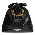 (WMNS) Balenciaga Crush Small Tote Bag 'Black' 742942210IT1000