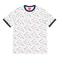 Supreme FW18 Scatter Ringer White Logo Tee SUP-FW18-7200