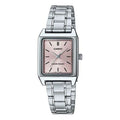 CASIO Stainless Steel Strap Waterproof Pink Analog LTP-V007D-4E