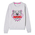 (WMNS) KENZO SS21 Tiger Head Embroidery Round-Neck Swea Grey F952SW7054XA-93