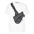 DIOR SS20 Compact Spinning Cotton Saddle Bag Printed For Men White 943J605N0554-C088