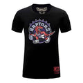 Mitchell & Ness Printing Round Neck Short Sleeve Toronto Raptors Team Couple Style Black MN13S25-TOR-W