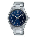 Casio Dress Minimalistic Retro Business Analog Watch 'Blue Metallic Silver' MTP-V005D-2B4
