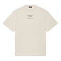 Men's Balenciaga FW21 Alphabet Printing Short Sleeve Beige 651795TJV909054