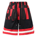Nike Air Mesh Basketball Sports Shorts Black Red AR1842-657