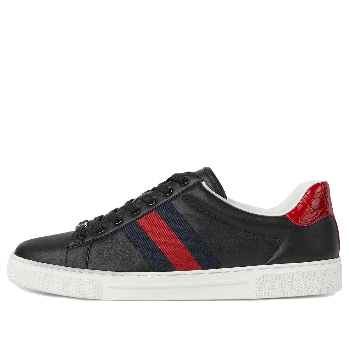 Gucci Ace Low-Top Sneakers 'Black Red' 757892-AACAG-1096