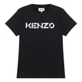 KENZO FW20 Logo Pattern Round Neck Short Sleeve Black FA62TS8414SJ-99