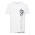 Men's Alexander McQueen Skeleton Printing Short Sleeve White 632397-QPZ86-0900