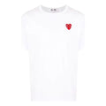 COMME des GARCONS PLAY Basic T-Shirt Red Family Heart 'White' AZ-T288-051-2